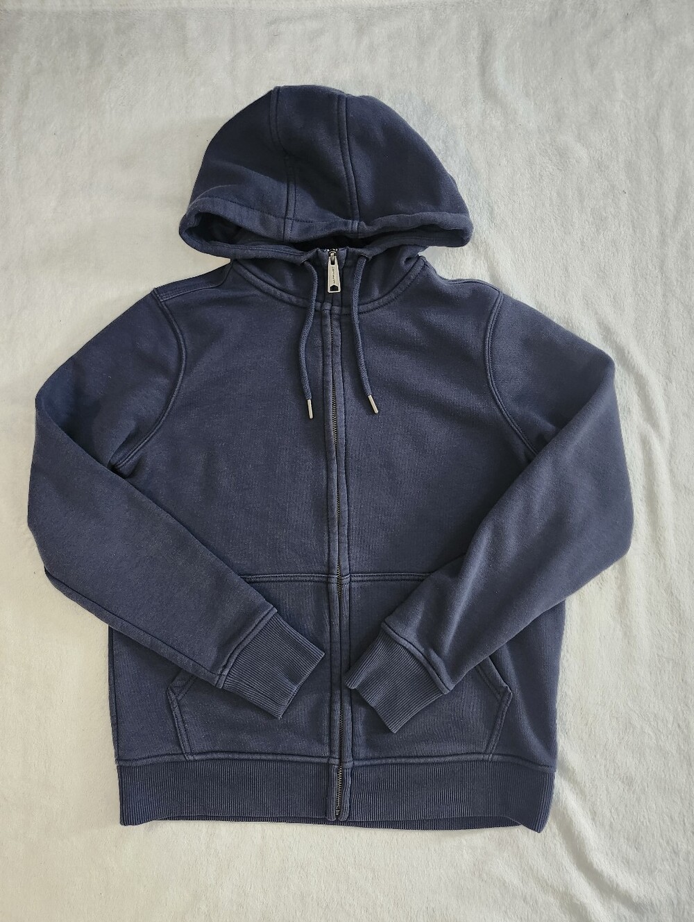 CARHARTT Women's Size Small Navy Blue Full Zip Hoodie Relaxed Fit